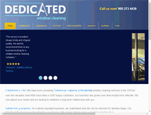 Tablet Screenshot of dedicatedwindowcleaning.com